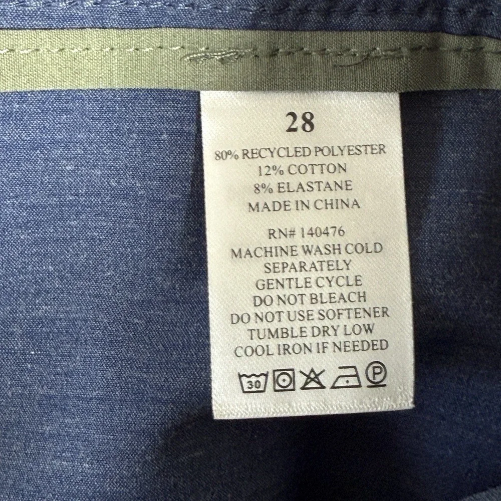 Faherty All Day Shorts Mens 28 Drawstring Performance Stretch Chino‎ 8